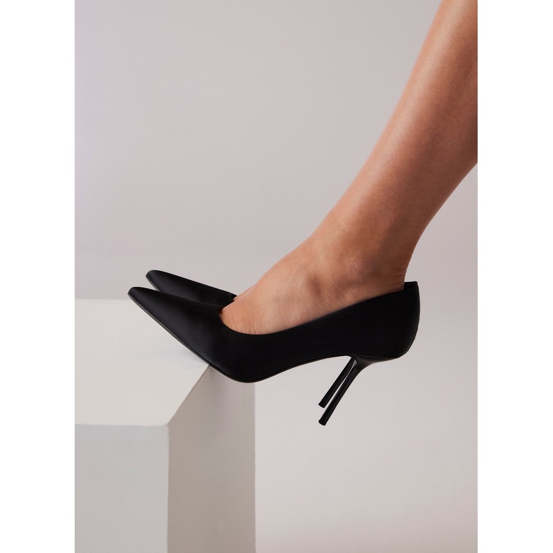 Pippa Black High Heel Court Shoes 3 UK 36 EU