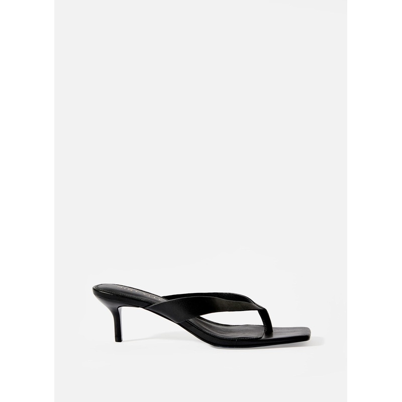 Betty Black Flip Flop Heels 3 UK 36 EU
