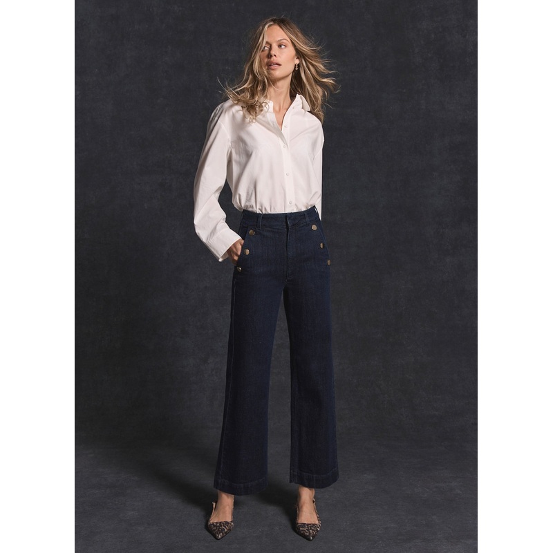 Dark Indigo Cropped Jeans Short 06