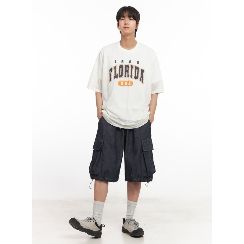 Men’s Cargo Stitched Jorts IA511 Dark blue M/L