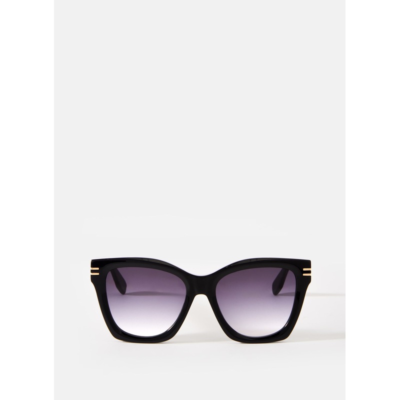Black Oversized Square Sunglasses ONE SIZE