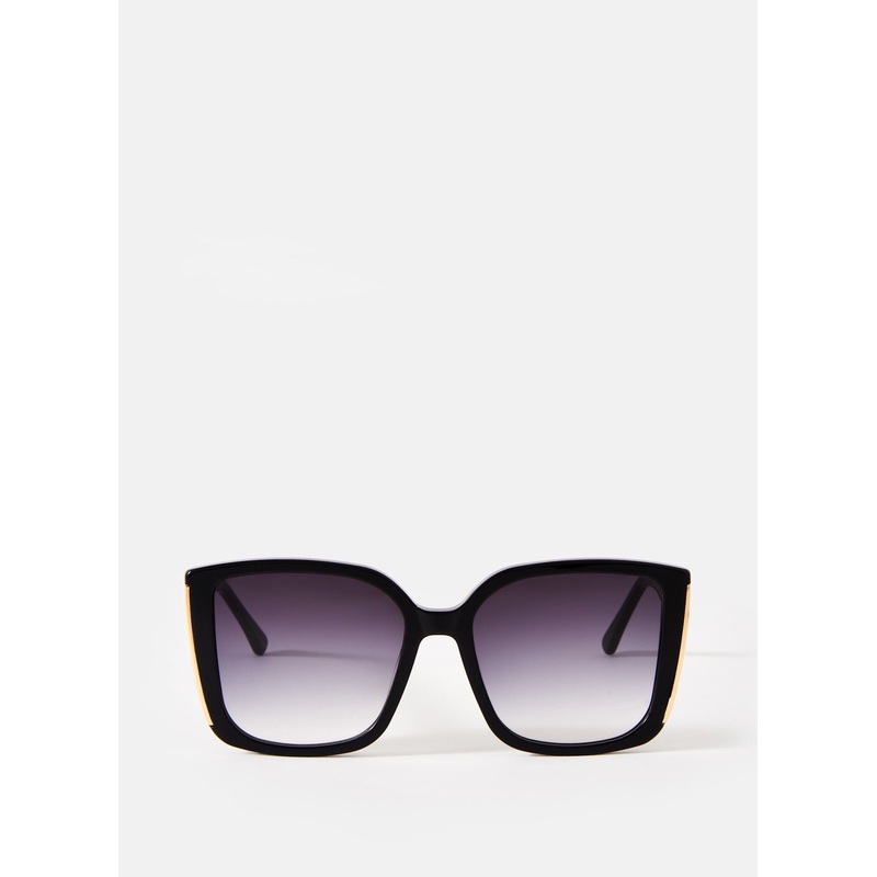 Black Oversized Cat Eye Sunglasses ONE SIZE