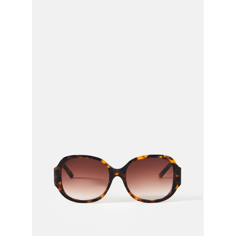 Brown Tortoiseshell Round Sunglasses ONE SIZE