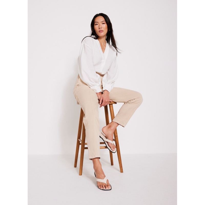 White Throw On Shirt XS