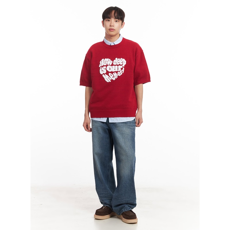 Men’s Classic Wide-Fit Jeans IA521 Dark blue XS