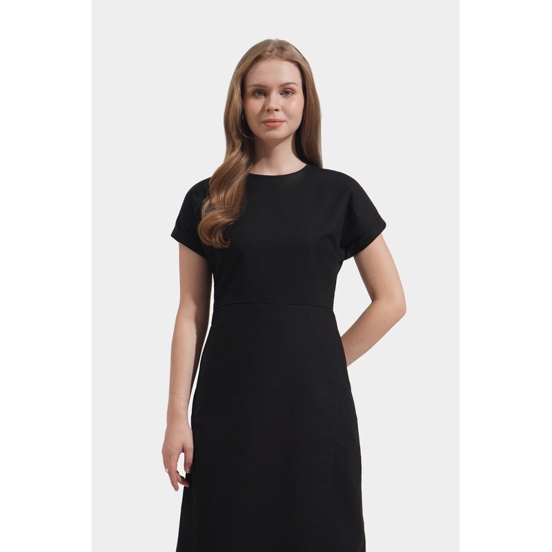 Cut-Out Waist Detail Black Extra Small