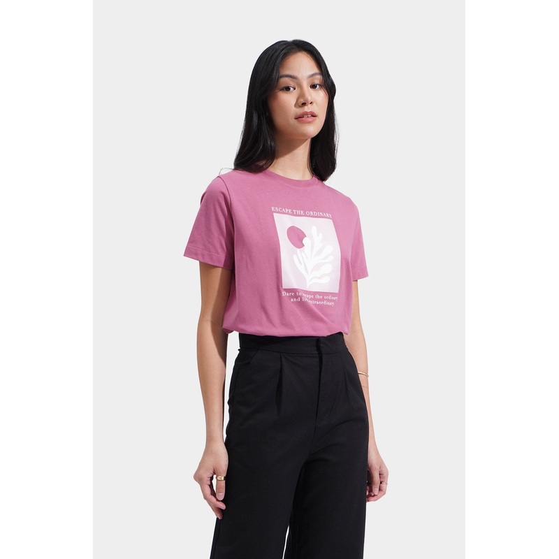 Escape The Ordinary Graphic Tee Peony Extra Small