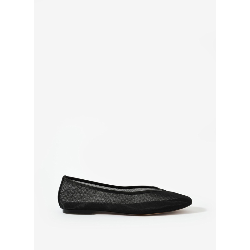 Piper Black Mesh Ballet Flat 3 UK 36 EU