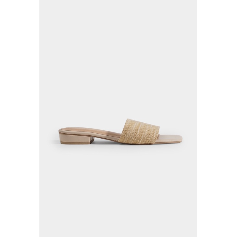 Weaved Textured Sandals Beige 5