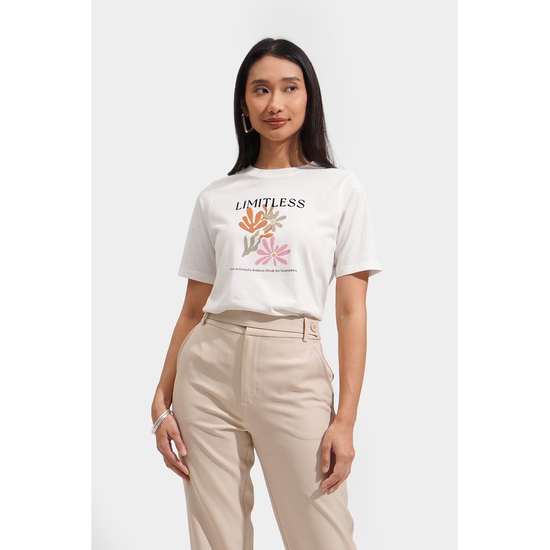 Limitless Graphic Tee White Extra Small