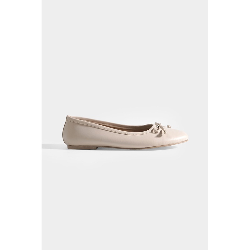 Bow Ballet Flats Cream 5