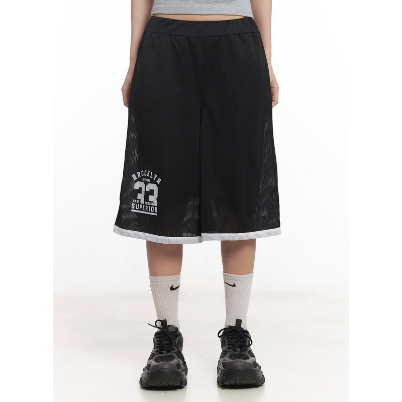 Active Graphic Sweatshorts CA525 Black S/M