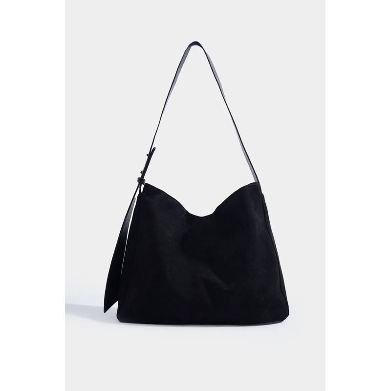 Suede Shoulder Bag Black Free Size