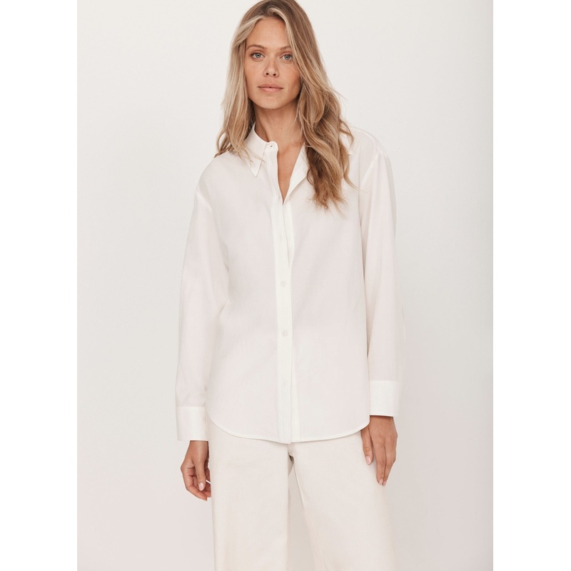 White Oversized Tailored Shirt XS
