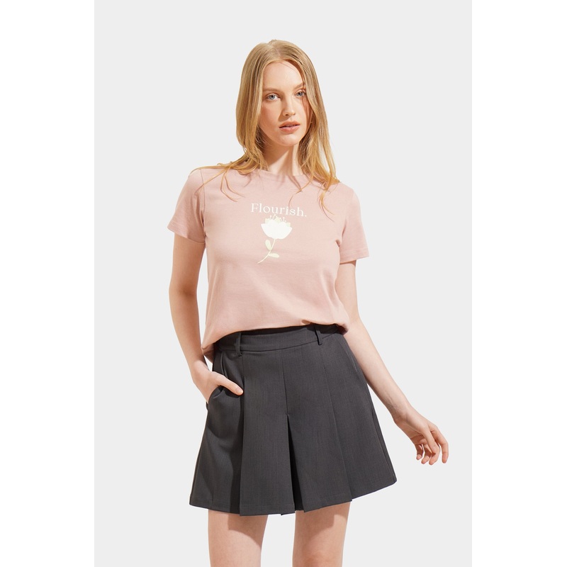 Flourish Graphic Tee Blush Extra Small