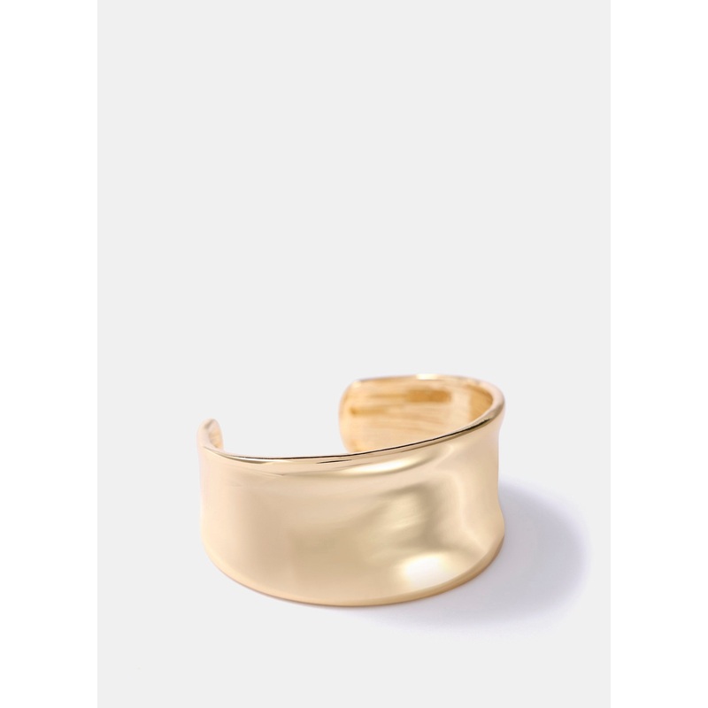 Gold Tone Cuff Bracelet S/M