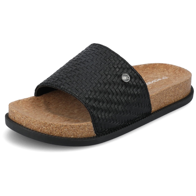 Loren Women’s One Band Comfort Slide – Black Black 6