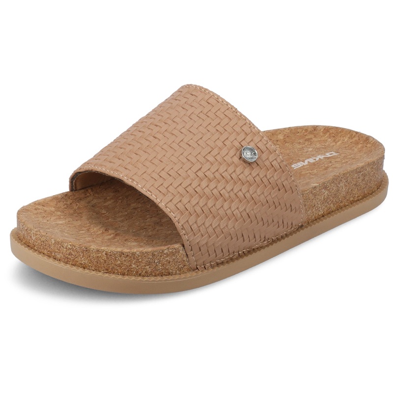 Loren Women’s One Band Comfort Slide – Tan Tan 6
