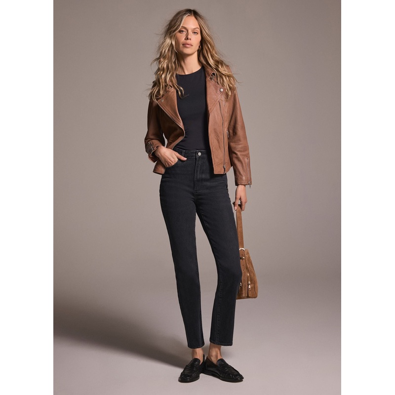 Washed Black Slim Jeans Short 06