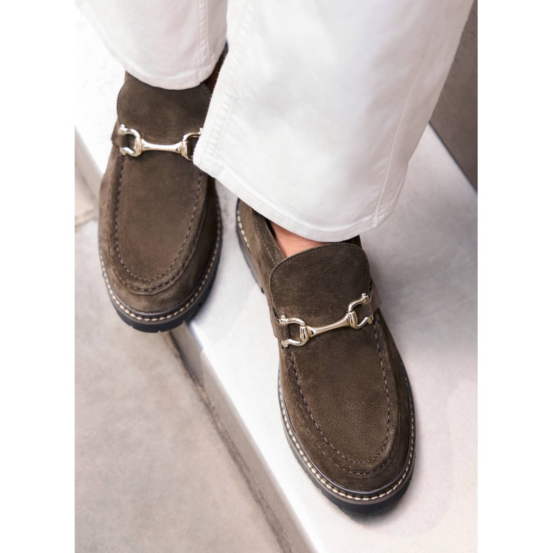 Effie Brown Suede Loafer Boots 3 UK 36 EU