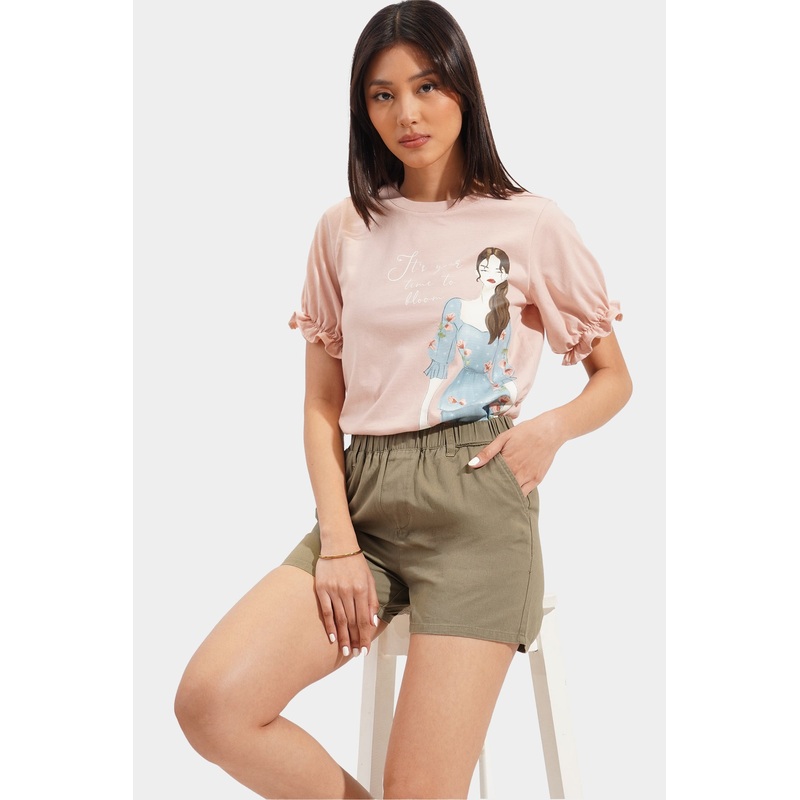 It’s Your Time To Bloom Graphic Tee Evening Sand Extra Small