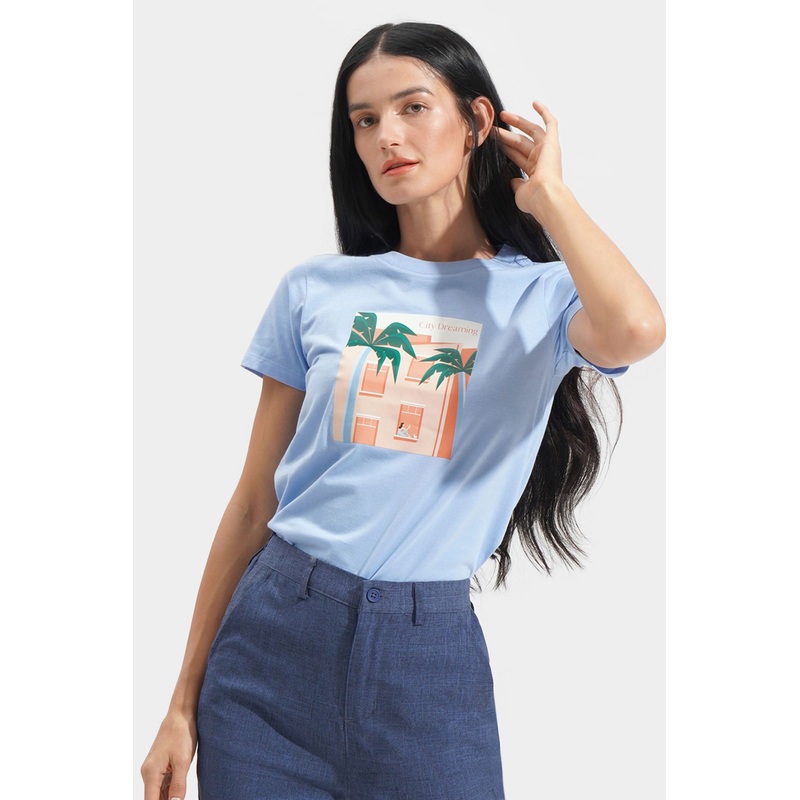 City Dreaming Graphic Tee Cerulean Extra Small