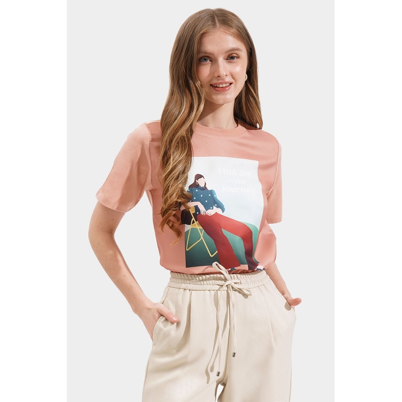 Find Joy In Your Journey Graphic Tee Terracotta Extra Small