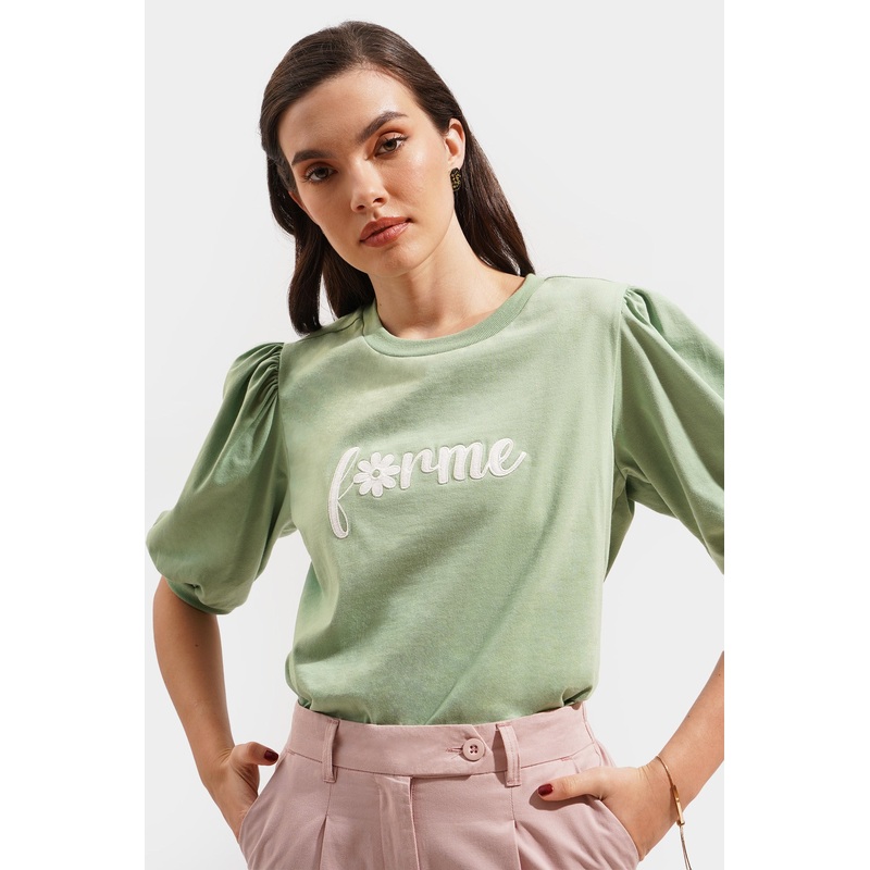 ForMe Logo Tee Grass Green XXS