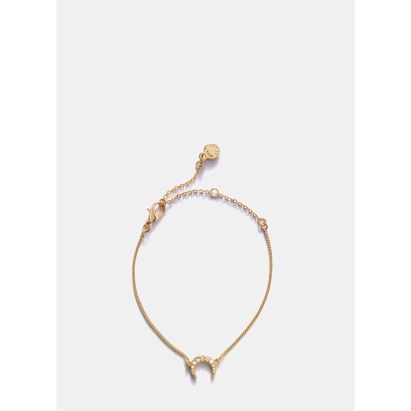 Gold Plated Moon Bracelet ONE SIZE