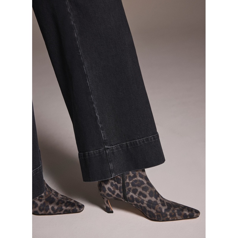 Isla Leopard Print Ankle Boots 3 UK 36 EU