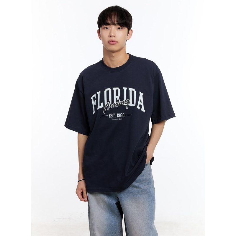 Mens Florida Graphic T-Shirt IY530 Dark blue M/L