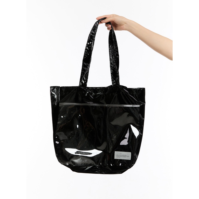 Chic Transparent Shoulder Bag IU509 Black One Size
