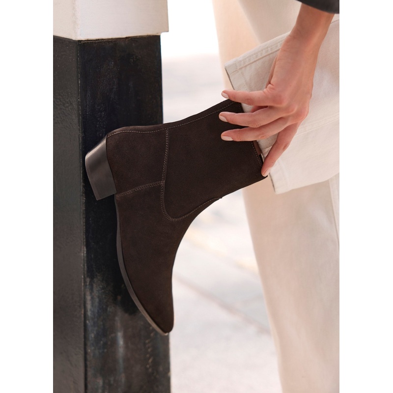 Hayley Brown Suede Ankle Boots 3 UK 36 EU