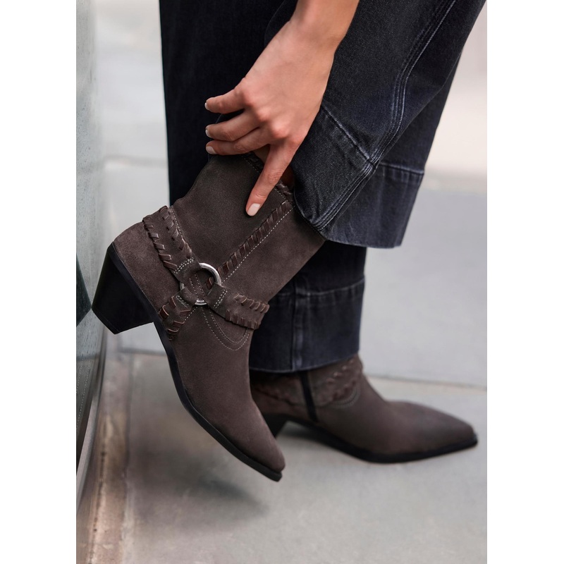 Molly Brown Suede Ankle Boots 3 UK 36 EU