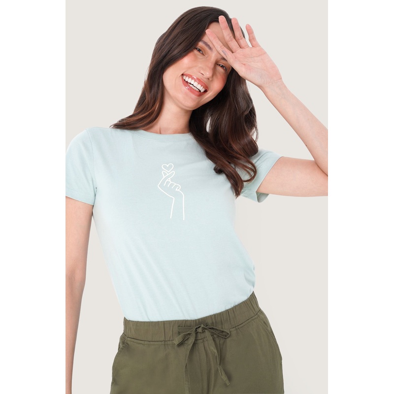 Blessed and Kdrama Obsessed Graphic Tee Basil Extra Small