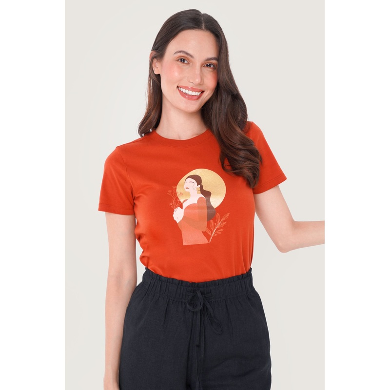 Bloom For Days Graphic Tee Rust Extra Small