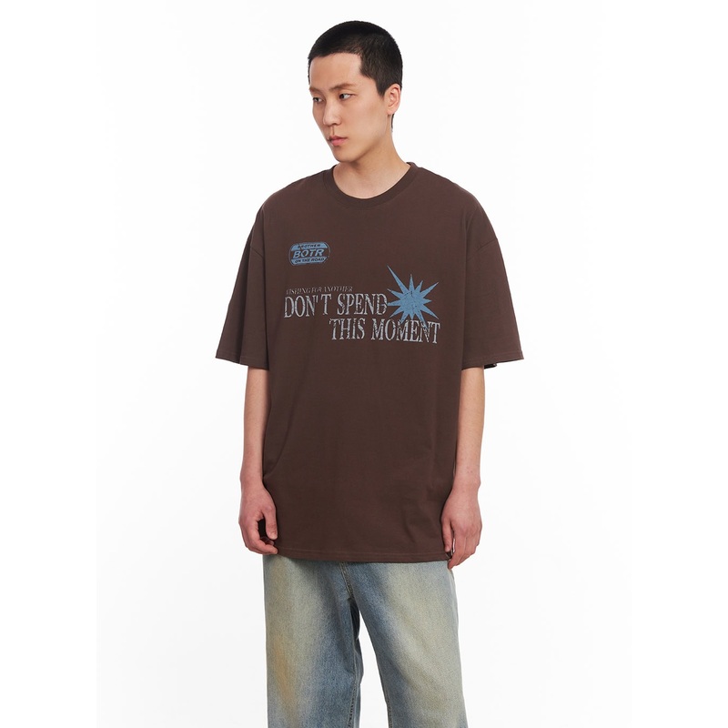 Men’s Graphic Short-Sleeve Tee IU512 Brown M/L