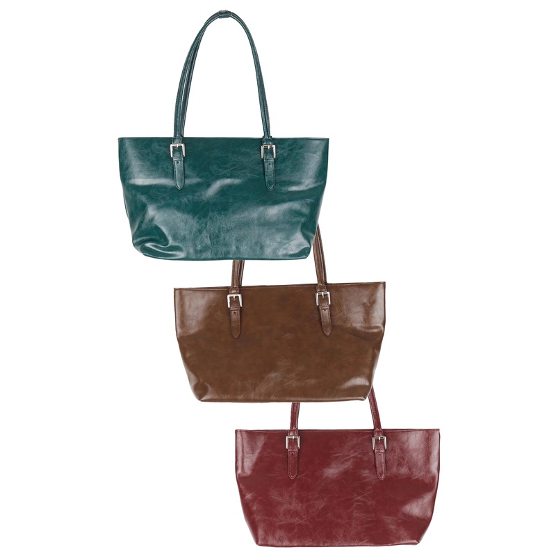 Chic Buckle Detail Shoulder Bag IU512 Brown One Size