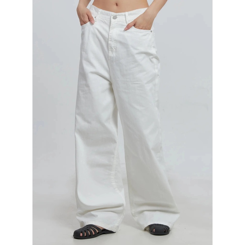 Comfy Wide-Leg Pants IU512 White S
