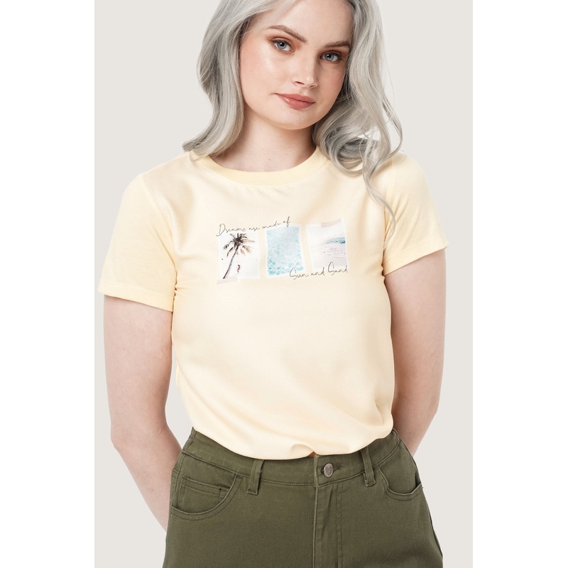 Dreams Are Made of Sun and Sand Graphic Tee Sunset Extra Small