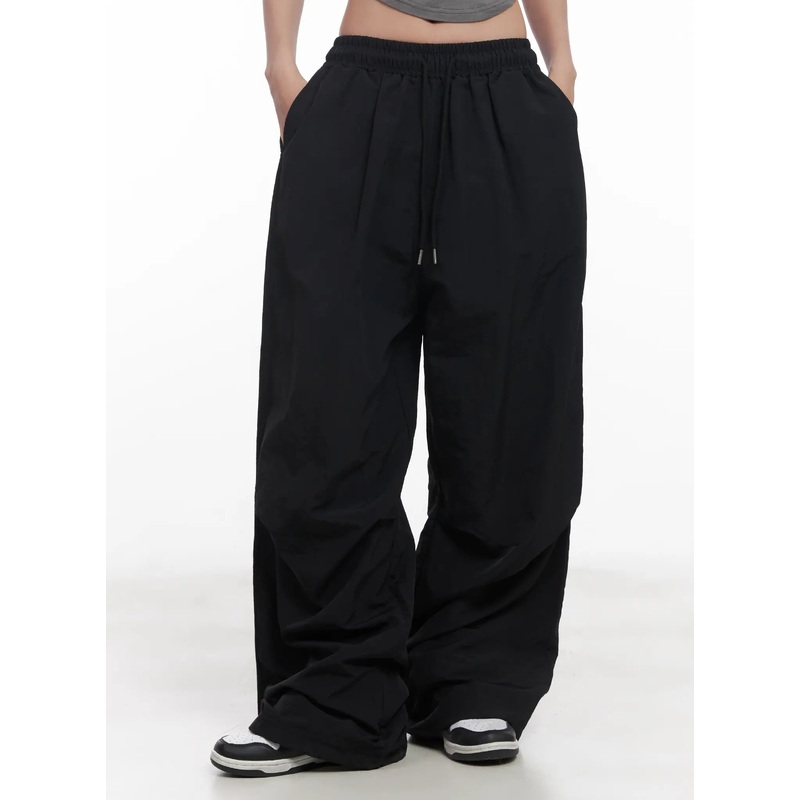 Pintuck Active Track Pants CU517 Black M/L