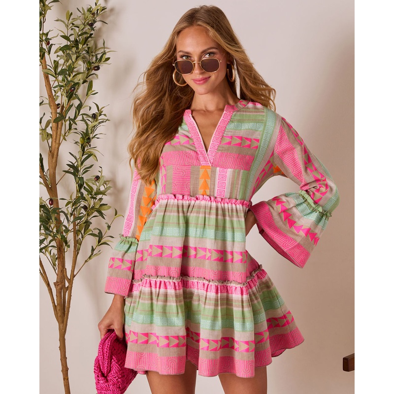 Seablush Shift Mini Dress Multi S