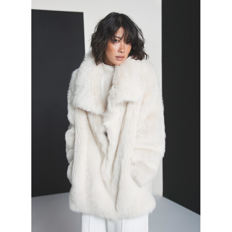 Cream Toscana Sheepskin Coat S