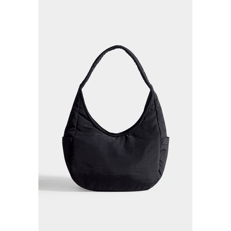 Nylon Shoulder Bag Black Free Size