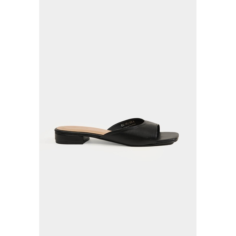 Square Toe Sandals Black 5