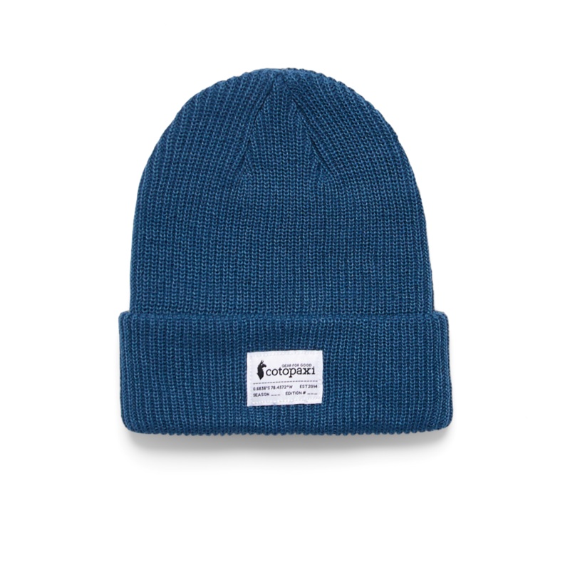 Wharf Beanie – Cotopaxi Patch Indigo