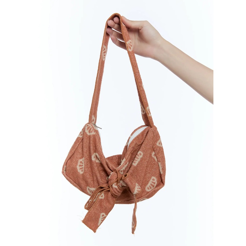 Cute Pastry Ribbon Shoulder Bag CU526 Scarlet One Size