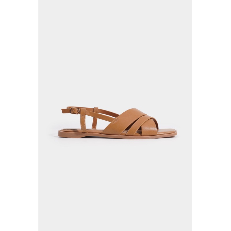 Square Toe Sandals Brown 5