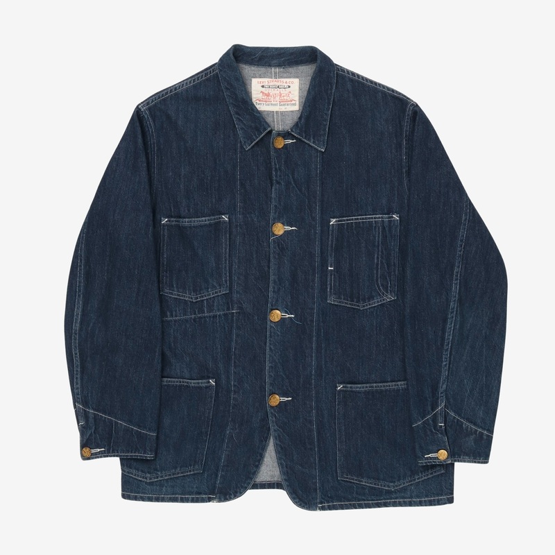 Denim Coverall Jacket (USA) 40 Blue