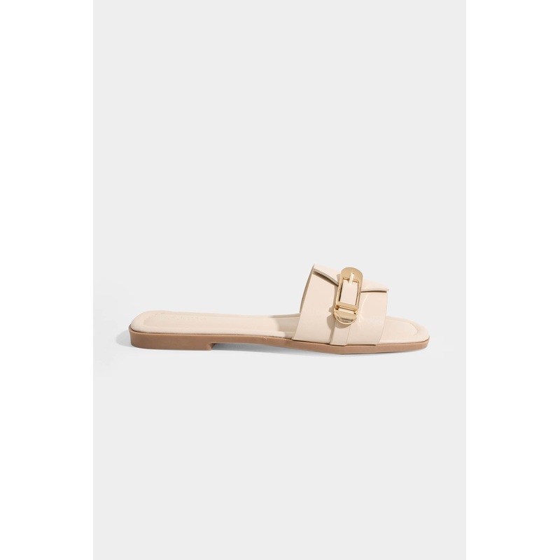 Square Toe Sandals Off White 5